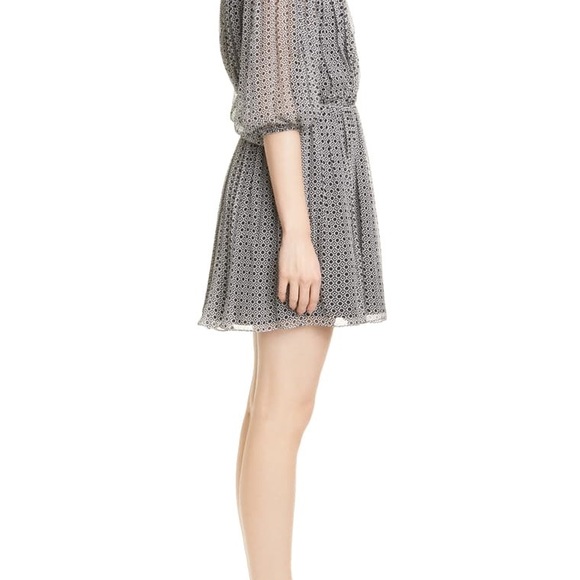 Joie Geo Print Silk Chiffon Dress NWT - Picture 3 of 5